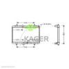 KAGER 31-1374 Radiator, engine cooling